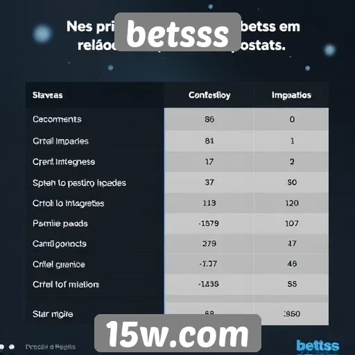 Comparativo entre betsss e concorrentes do setor